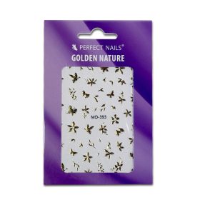 Stickere pentru unghii - Natură Aurie