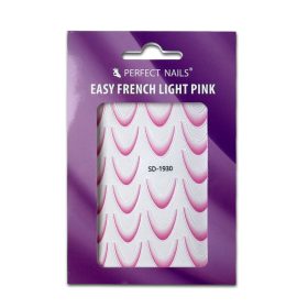 Sticker Unghii - Easy French Light Pink