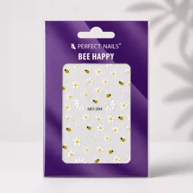 Autocolant pentru unghii - Bee Happy