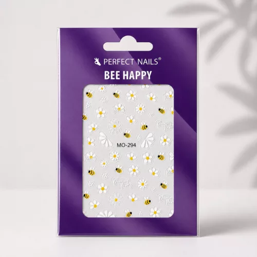 Autocolant pentru unghii - Bee Happy