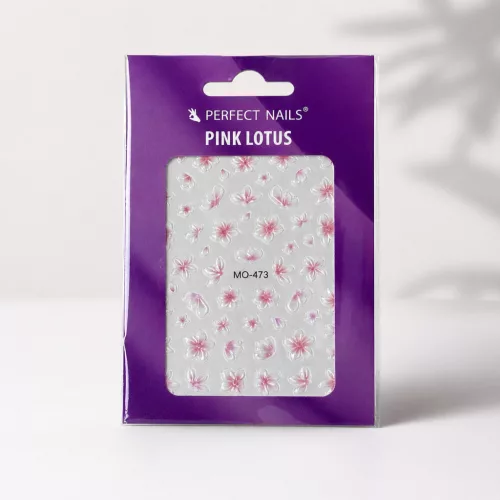 Autocolant pentru unghii - Pink Lotus