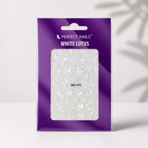 Autocolant pentru unghii - White Lotus