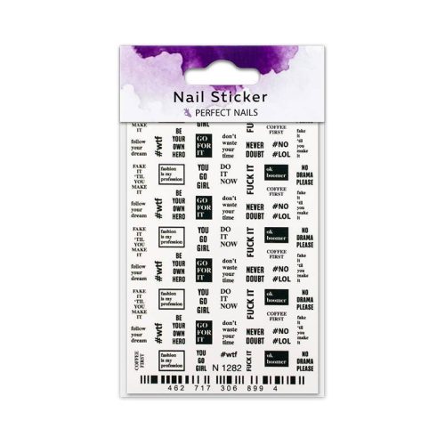 Sticker Unghii - Script