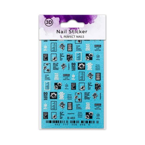 Sticker Unghii - 3D Quotes