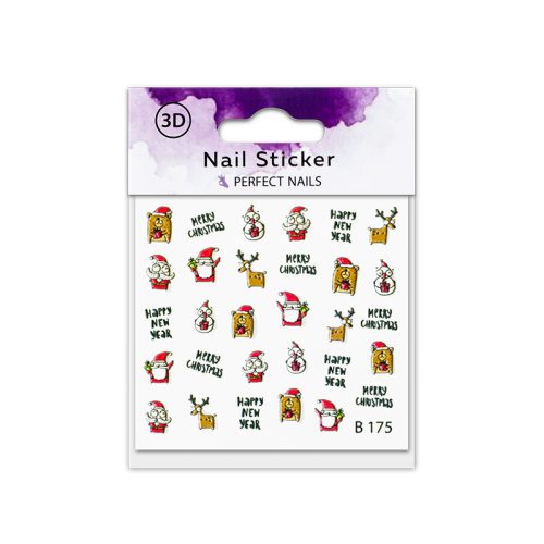 Sticker Unghii - 3D Crazy Christmas