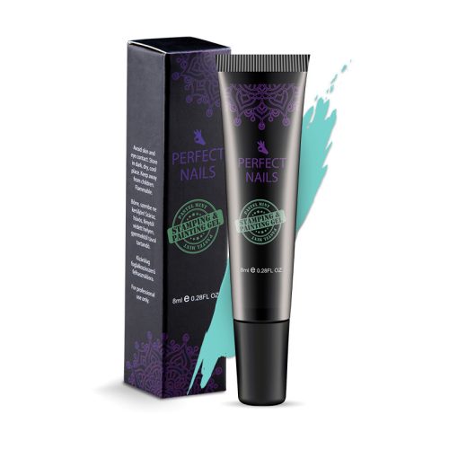 Gel 2 în 1 pentru ștampilare și pictură- Verde Mentă Pastel
