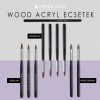 Pensulă pentru construcție unghii porțelan/polygel - Wood Acryl - Professional #10