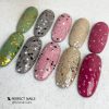 Colecție Top Coat cu fulgi - Flakes Effect 5 buc