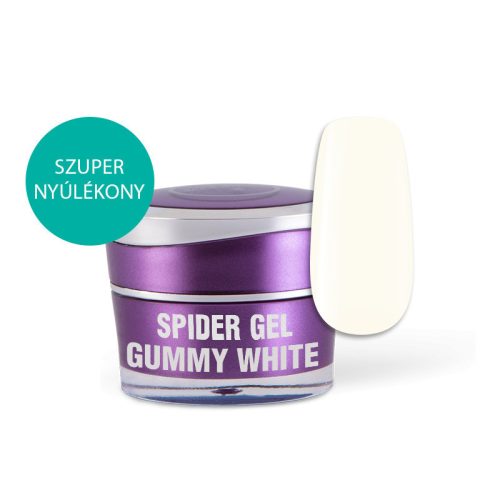 Gel Spider pentru decorațiuni pe unghii - Gummy White 5 gr