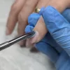 Pilă mini în formă de picătură - Pentru bețișoare metalice pentru cuticule - 50 bucăți
