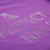 Tricou cu logo ștrasuri Perfect Nails - Mov S
