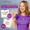 Tricou cu logo metalic Perfect Nails - Mov S
