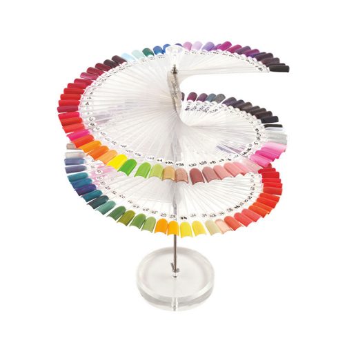 Paletar culori unghii spirală 120 buc tipsuri