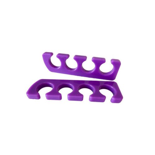 Separator degete picioare sterilizabil din silicon - Mov 2 buc