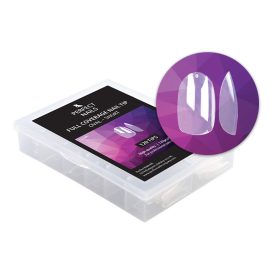 Set tipsuri unghii false Full Coverage Gel Tip - Oval scurt