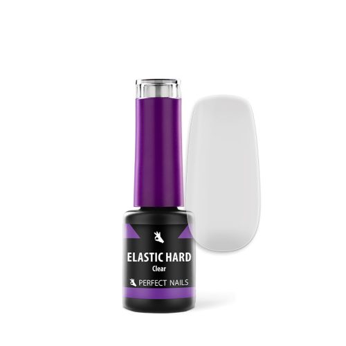 Bază Rubber/Gel de construcție cu pensulă Elastic Hard 4 ml - Clear