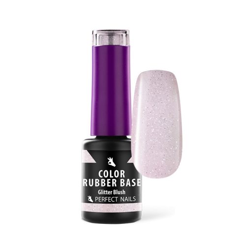 Bază Rubber Colorată - Color Rubber Base Gel 4 ml - Glitter Blush