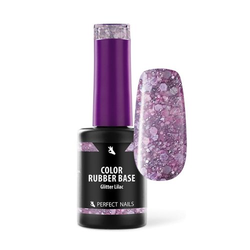 Bază Rubber colorată 8 ml - Glitter Lilac