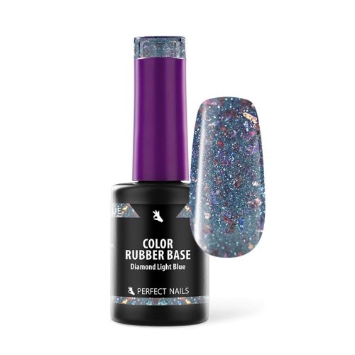 Bază Rubber colorată 8 ml - Diamond Light Blue