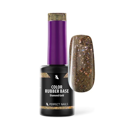 Bază Rubber colorată 8 ml - Diamond Gold