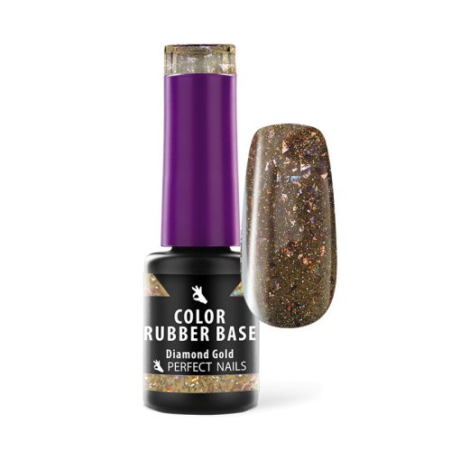 Bază Rubber colorată 4 ml - Diamond Gold