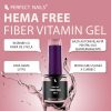 Fiber Vitamin Base Gel - Bază întărită pentru ojă semipermanentă HEMA FREE - Clear - 8 ml