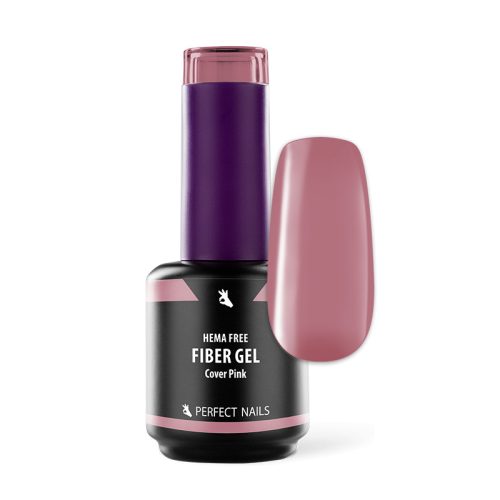 Fiber Vitamin Base Gel - Bază întărită pentru ojă semipermanentă HEMA FREE - Cover Pink - 15 ml