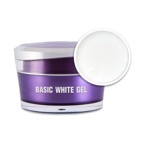 Gel pentru construcție unghii alb - Basic White Gel 15 gr