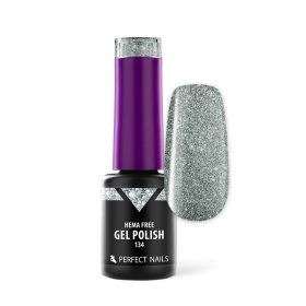 Ojă Semipermanentă HEMA FREE - 134 Glam Silver - 4ml