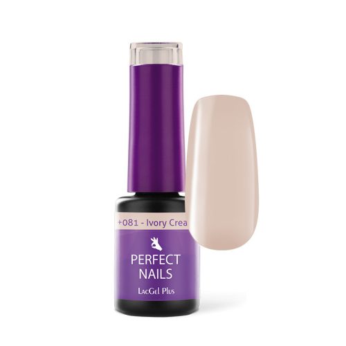 Ojă Semipermanentă Plus +081 - 4 ml - Ivory Cream - Best of MakeUp