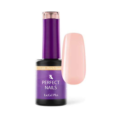 Ojă Semipermanentă Plus +118 - 8 ml - Peach Quartz - Cupcake