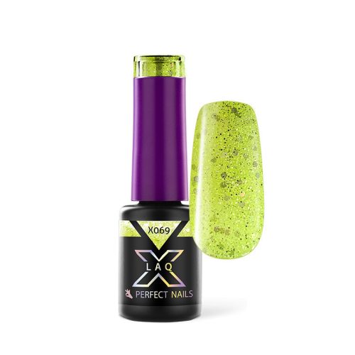 Ojă Semipermanentă LaQ X 4 ml - Yellow X069 - Sparkle