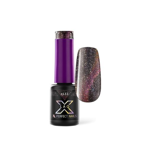 Ojă Semipermanentă LaQ X 4 ml - Pink Glam X133 - Flash Cat Eye