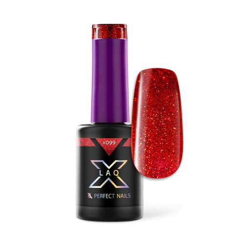 Ojă Semipermanentă LaQ X 8 ml - Ruby Red X099 - Flash Red Duo