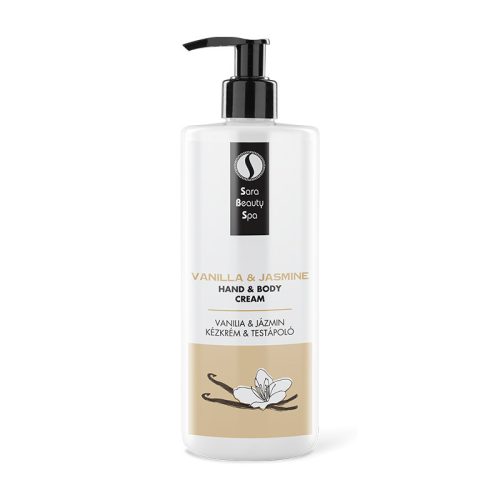 Cremă hidratantă pentru mâini și corp cu aromă de Vanilie și Iasomie - 500 mml