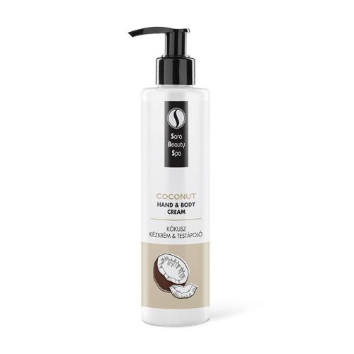 Cremă hidratantă pentru mâini și corp cu aromă de Cocos - 250 ml