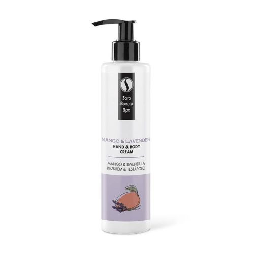 Cremă hidratantă pentru mâini și corp cu aromă de Mango și Lavandă - 250 ml
