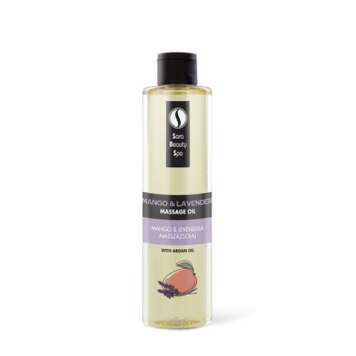 Ulei de masaj cu aromă de Mango și Lavandă 250 ml