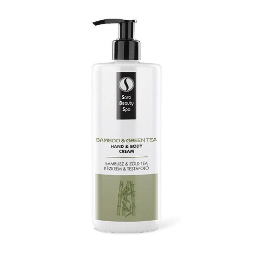 Cremă hidratantă pentru mâini și corp - bambus și ceai verde - 500 ml