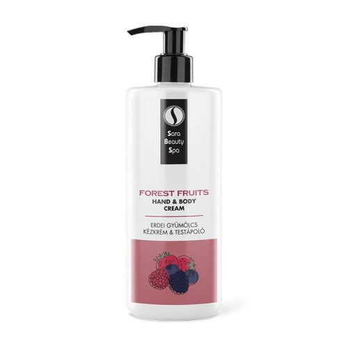 Cremă hidratantă pentru mâini și corp cu aromă de Fructe de Pădure 500 ml