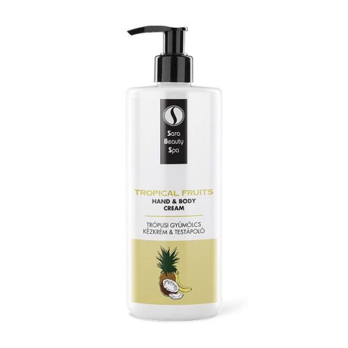 Cremă hidratantă pentru mâini și corp cu aromă de Fructe Tropicale - 500 ml