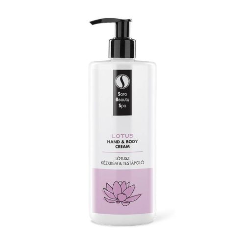 Cremă hidratantă cu Colagen pentru mâini și corp - aromă de Lotus și Nufăr - 500 ml
