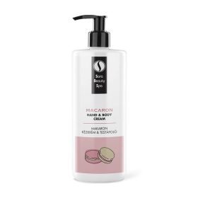   Cremă hidratantă cu Colagen pentru mâini și corp - aromă de Macaron - 500 ml