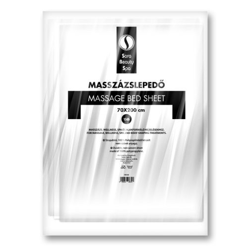 Cearșaf de unică folosință pentru masaj - Alb 70x200 cm (15 bucăți)