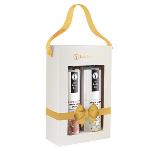 Set Cadou Cremă Hidratantă Mere Coapte & Cremă Hidratantă Fursecuri de Crăciun 