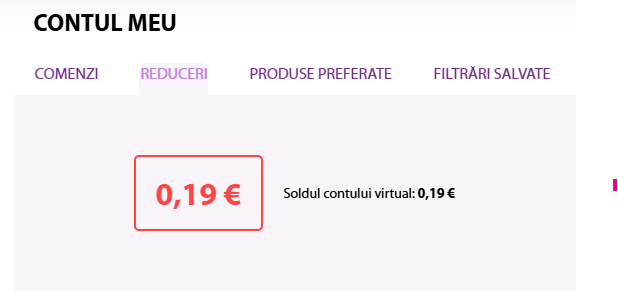 Soldul punctelor de loialitate